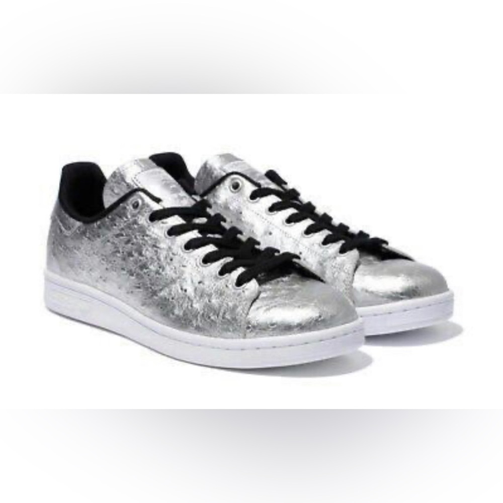 Adidas Stan Smith, Silver Metallic Ostrich, Size 13
